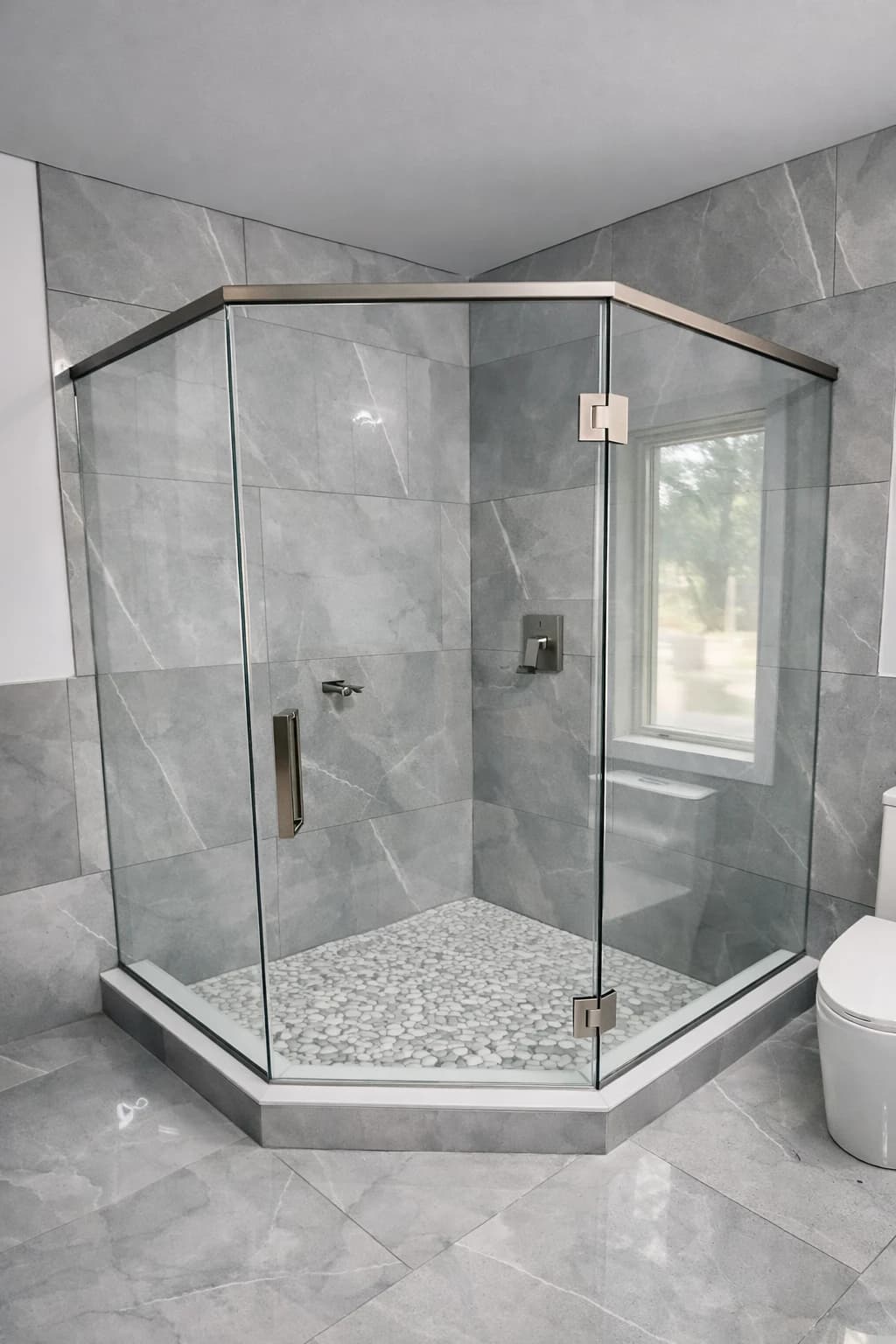 GC Neo-Angle Frameless Shower Installation — Basking Ridge, NJ