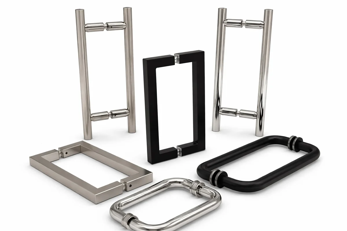 Frameless Shower Door Handles & Towel Bars