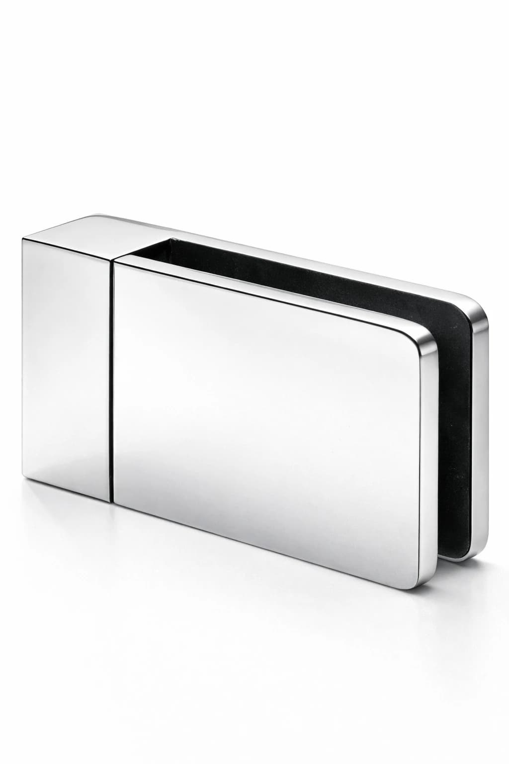 Modern Square Glass Clamp (Frameless Shower)