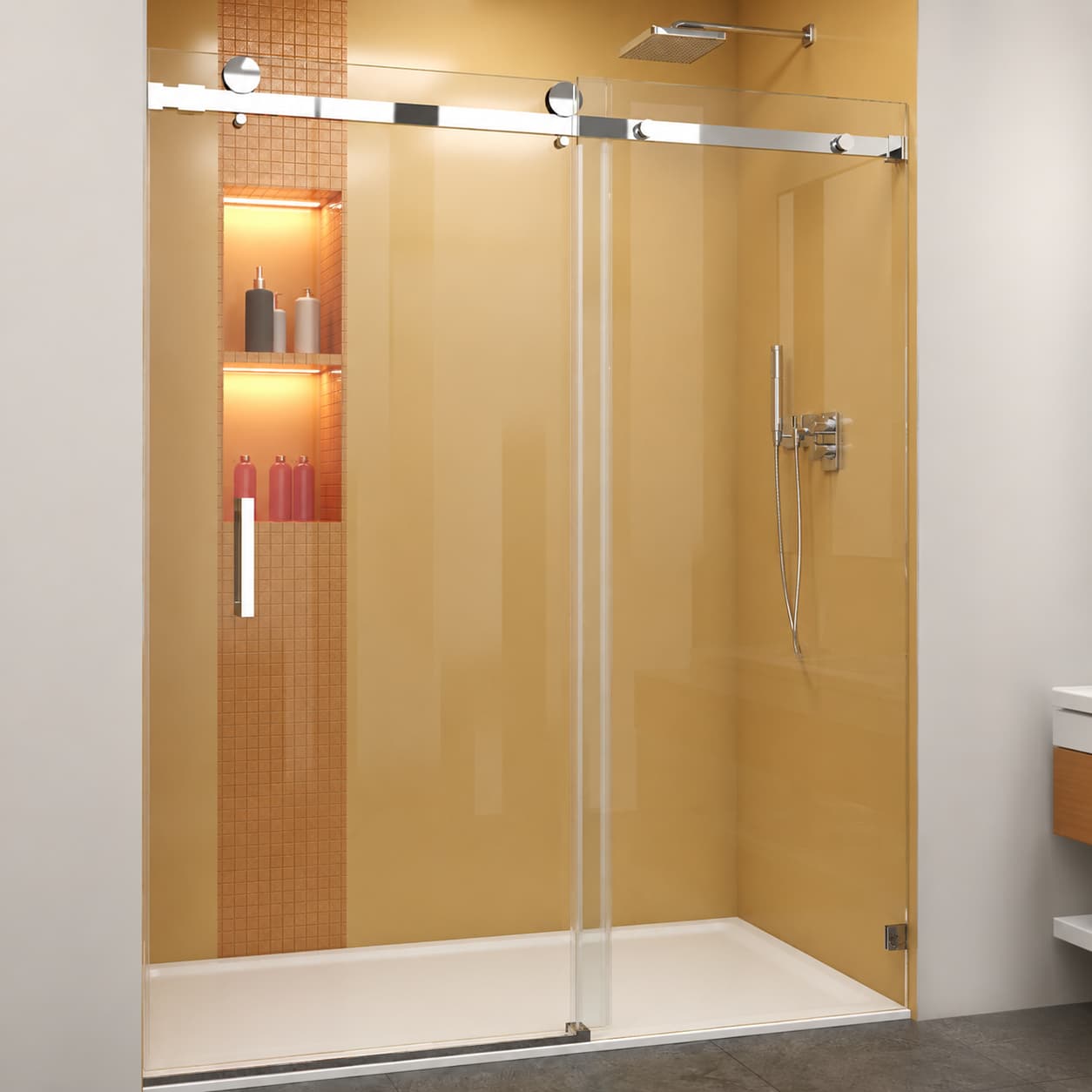 QuickFit Single Sliding Shower Door